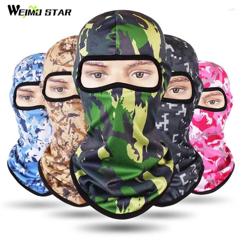 Cappellini da ciclismo Weimostar Camouflage Maschera integrale ad asciugatura rapida Snowboard Sci Anti-polvere Mtb Bicicletta Sport all'aria aperta