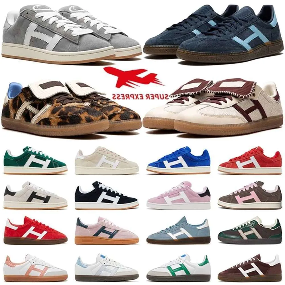 Gorąca piłka ręczna Spezialne buty dla mężczyzn Biała czarna guma ciemnobrązowa forum salonu przezroczysty różowy trener Wales Bonner Designer Sneakers