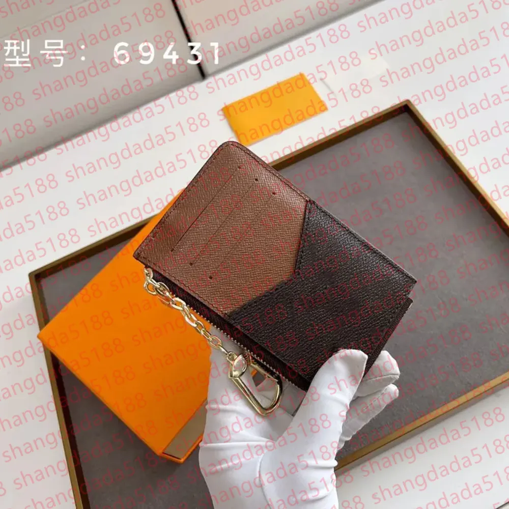 Designer wallet CARD HOLDER RECTO VERSO Designer Womens Mini Zippy Organizer Wallet Coin Purse Belt Charm Key Pouch Pochette Accessoires wallets