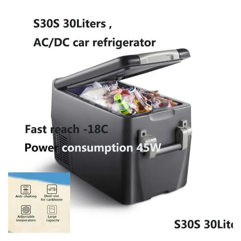 Frigorifero per auto 30L Alpicool 12V Compressore Portatile Zer Frigo Refrigerazione rapida Home Outdoor Picnic Cooler Drop Delivery Automobi Dhhqg