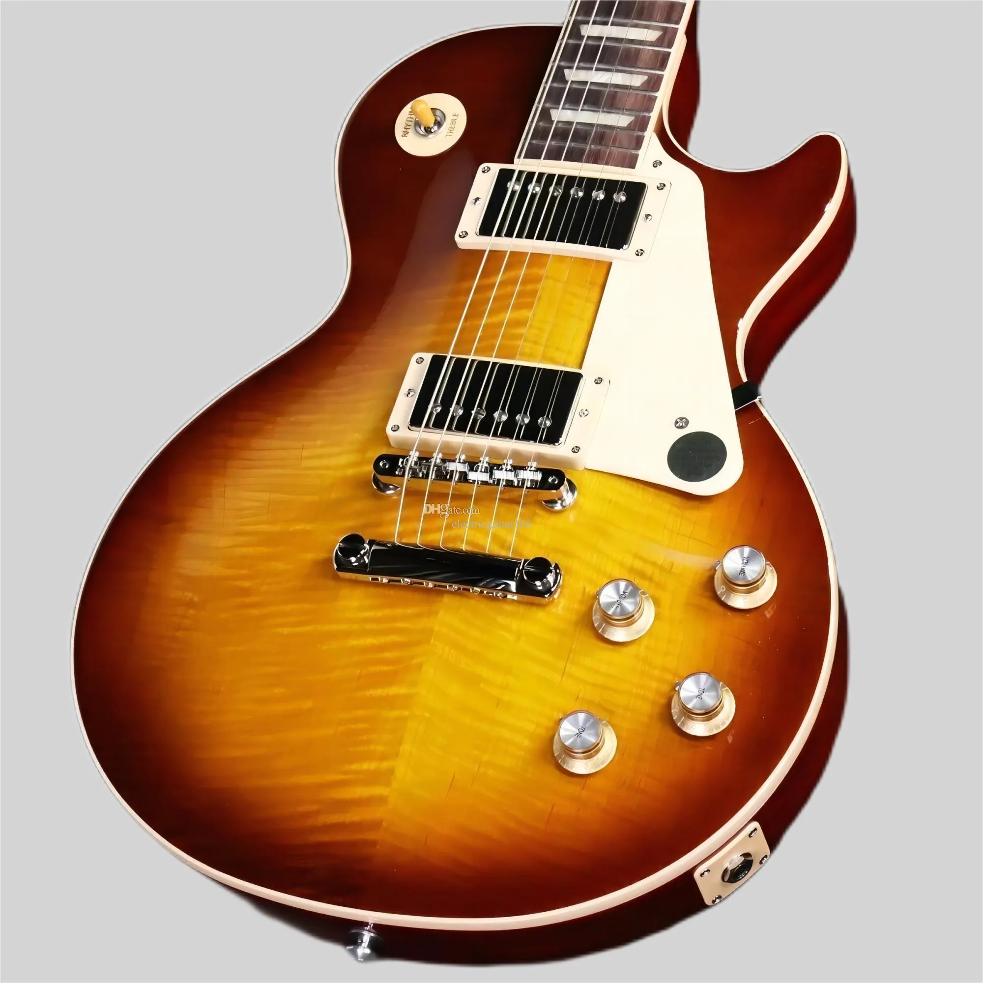 la migliore chitarra elettrica Paul Standard degli anni '60 Iced Tea n. 3 di fabbrica, come nelle immagini