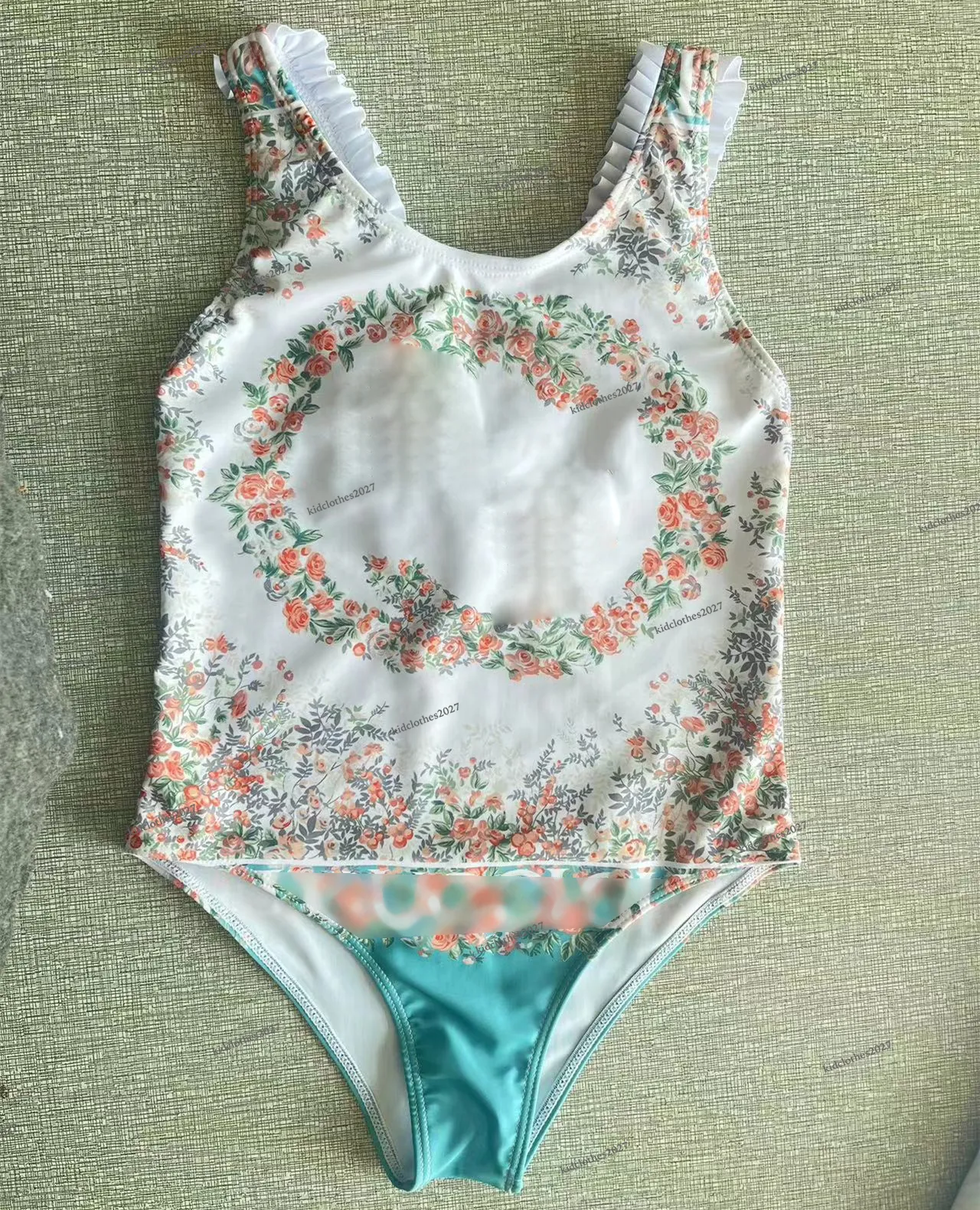 24 Einteiler für Kinder, Designer-Mode-Badeanzüge, Blumenmädchen-Baby-Badeanzüge, Textil-Sommer-Badebekleidung, Bikini-Sets, Schwimmkleidung, Schwimmen, neue Badeanzüge