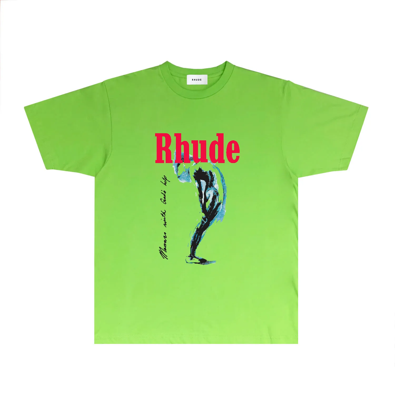 男性と女性のためのRhude New DesignerTシャツ