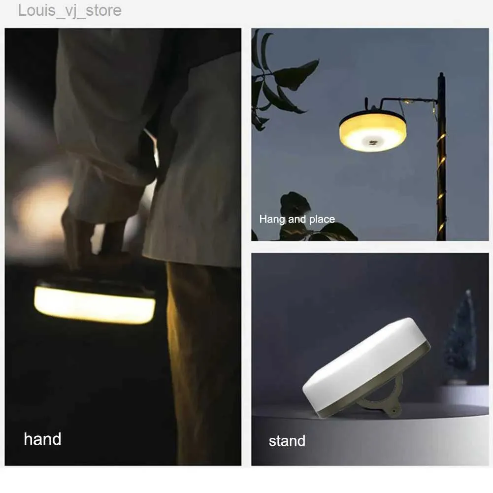 LED Strings Camping String Light 1800mAh Outdoor 100LM/200LM Portable Lantern IPX4 Waterproof 10M for Garden Decoration YQ240401