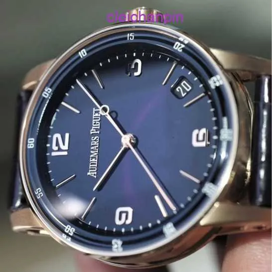 Mens AP Wrist Watch Code 11.59 Série 41 mm Automatique Mécanique Fashion Casual Mens Swiss Famous Watch 15210OR.OO.A028CR.01 Fume Purple