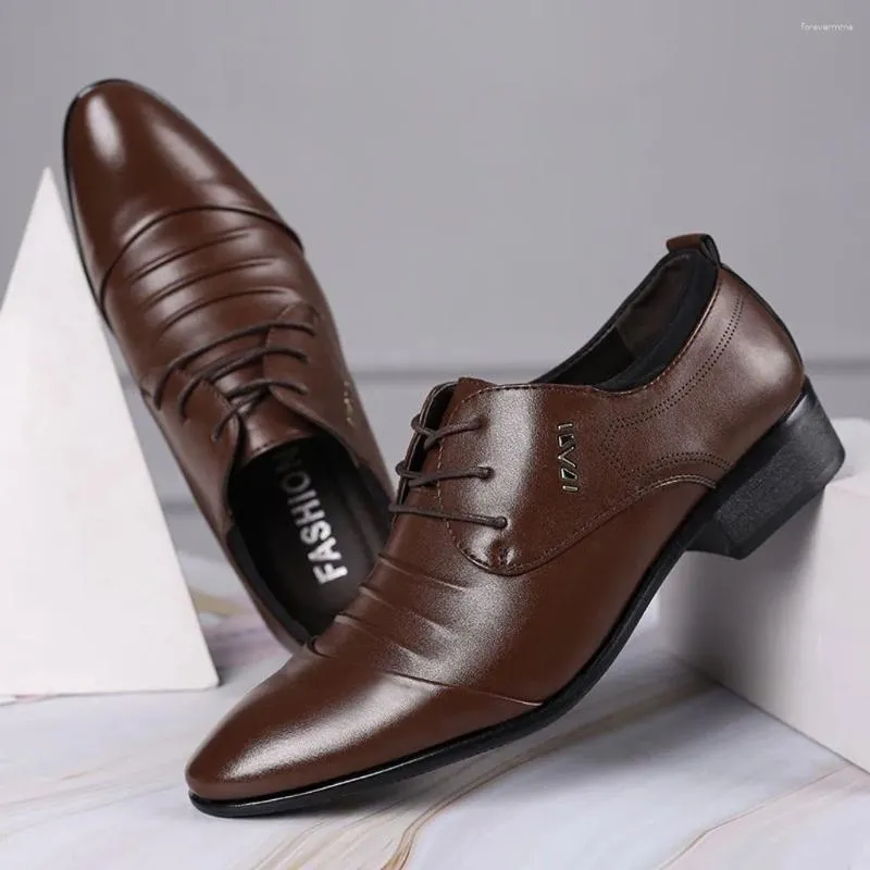 Casual schoenen voor heren Leren zakelijke kleding All-match comfortabele trouwschoen Chaussure Homme