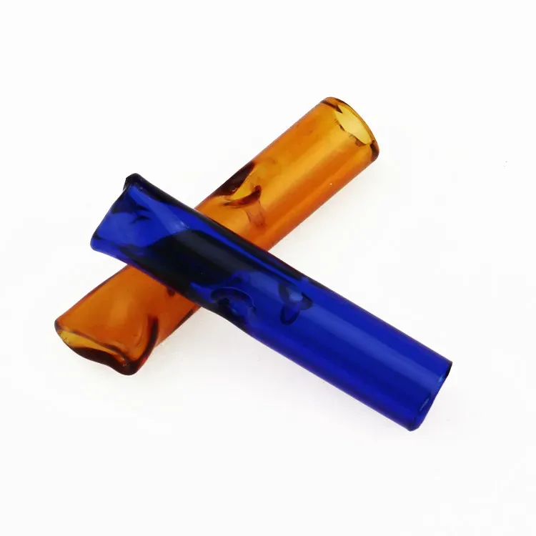Glass Filter Tips Filter Colorful Rolling Tip Steamroller Cigarette Tobacco Smoking Dry Herb Holder for Blunts with retail Package
