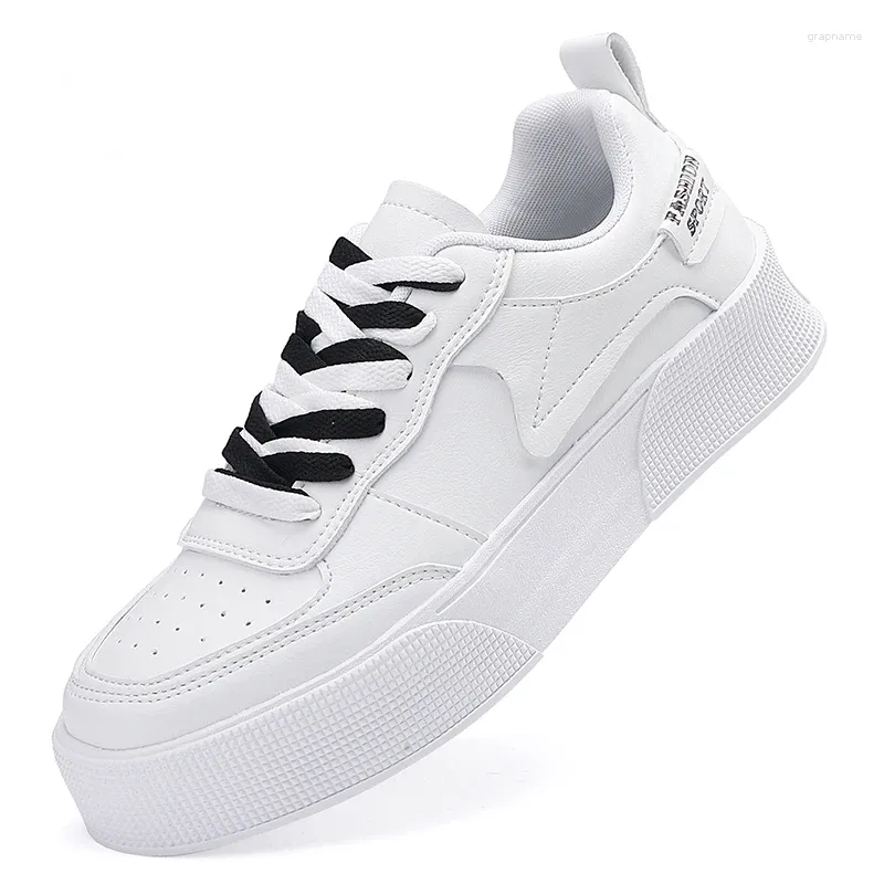 Vrijetijdsschoenen Heren Heren Board Light Sports Tennis Sneaker Zacht Wit Heren Plat