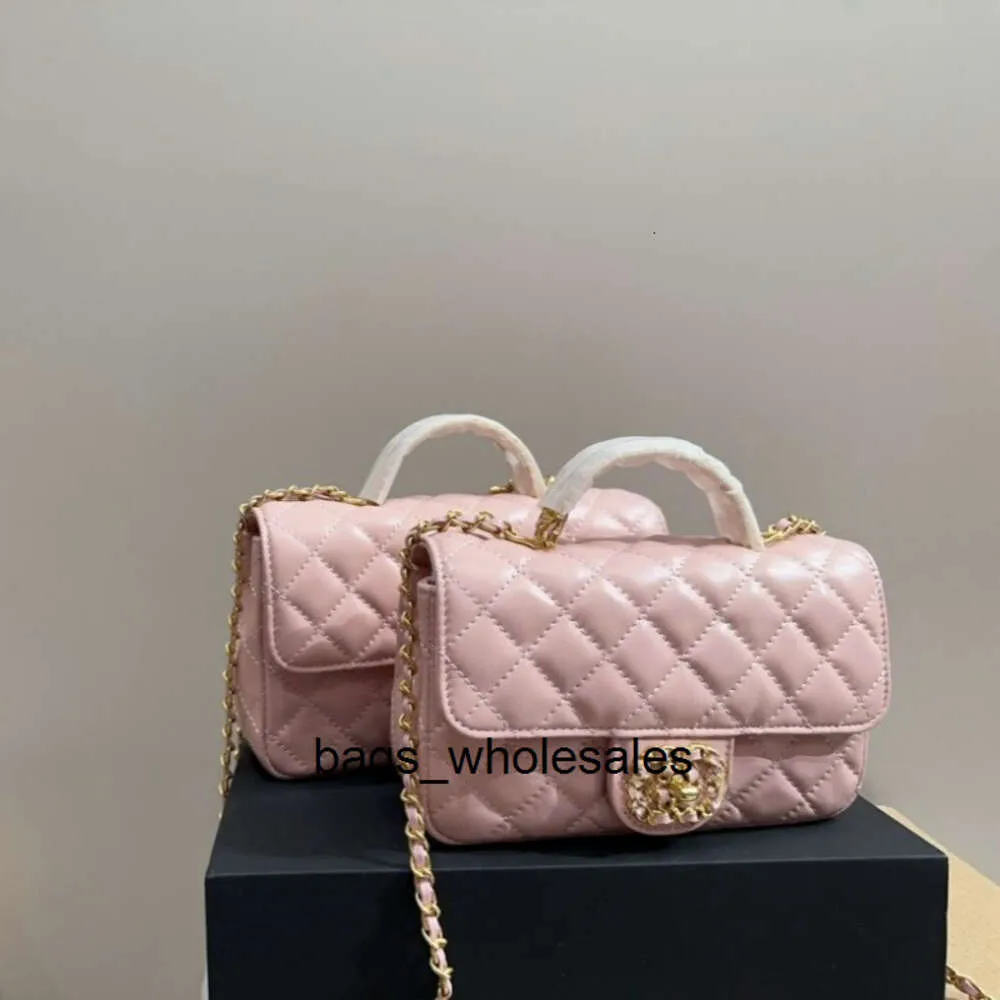 Factory Shop Design Väskor Handväskor exporteras av Direct Mail äkta läder Womens Bag Classic Diamond Grid Chain Sheep Crossbody Trendy Fashion