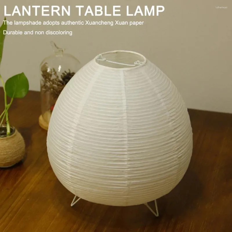 Table Lamps Bedside Study Lamp Rice Paper Desktop Decorative Lantern Light Handmade Nordic For Living Room Bedroom