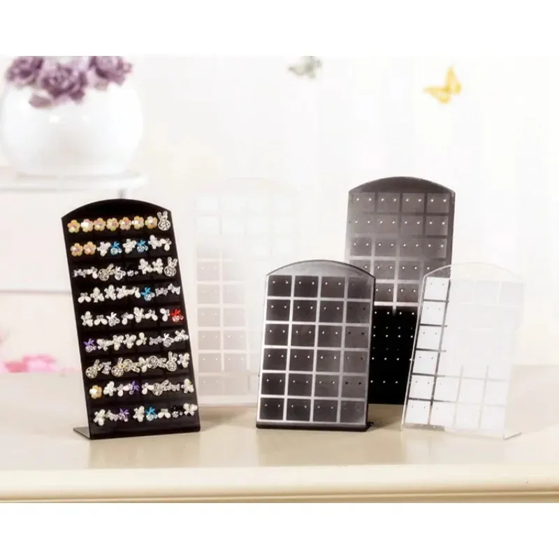 Gaten creatieve sieraden oorbellen studs display rack draagbare kettingstandaard opslaghouder modeorganisator opbergdoos