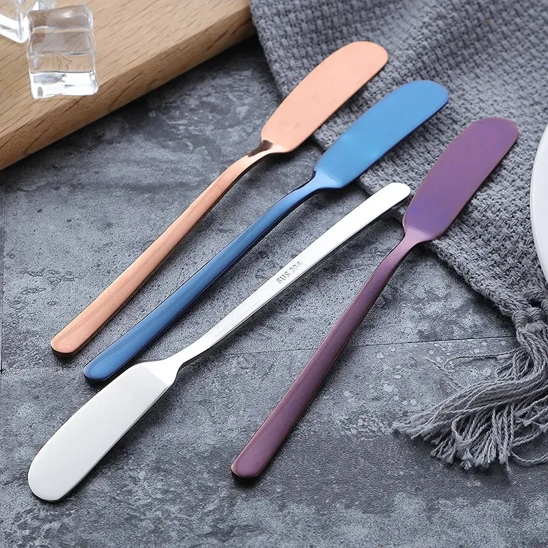 Stainless Steel Butter Knife Cheese Dessert Cheese Spreaders Cream Knifes Utensil Cutlery Dessert Tools Western Breakfast Tool