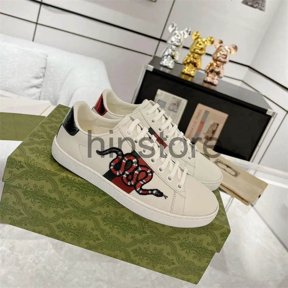 Brand Designer Brand Classic Styling Ace Casual Bee a bassa donna scarpe da donna di alta qualità tigre ricamato a strisce verdi bianche nere a piedi dhgate hight qualità