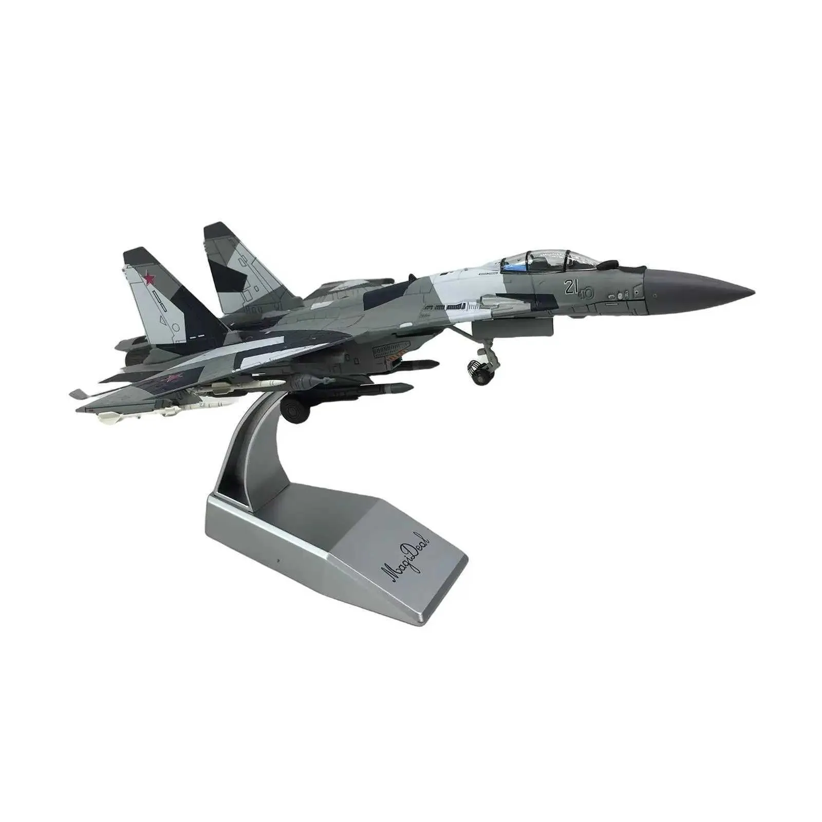 1/100 Scale Russian SU-35 Fighter Alloy Diecast Aircraft Model Plane for Table Home Desktop Office Decoration