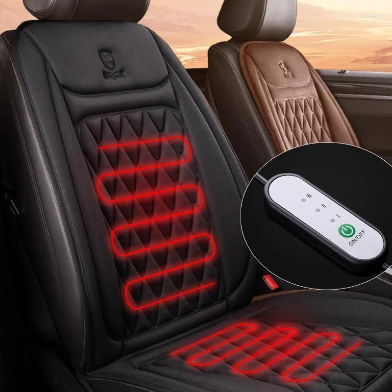 カーシートカバーオートゴードカバー12V USB加熱クッションフランネルサプライヒーター冬の暖かい暖房アクセサリーパッド