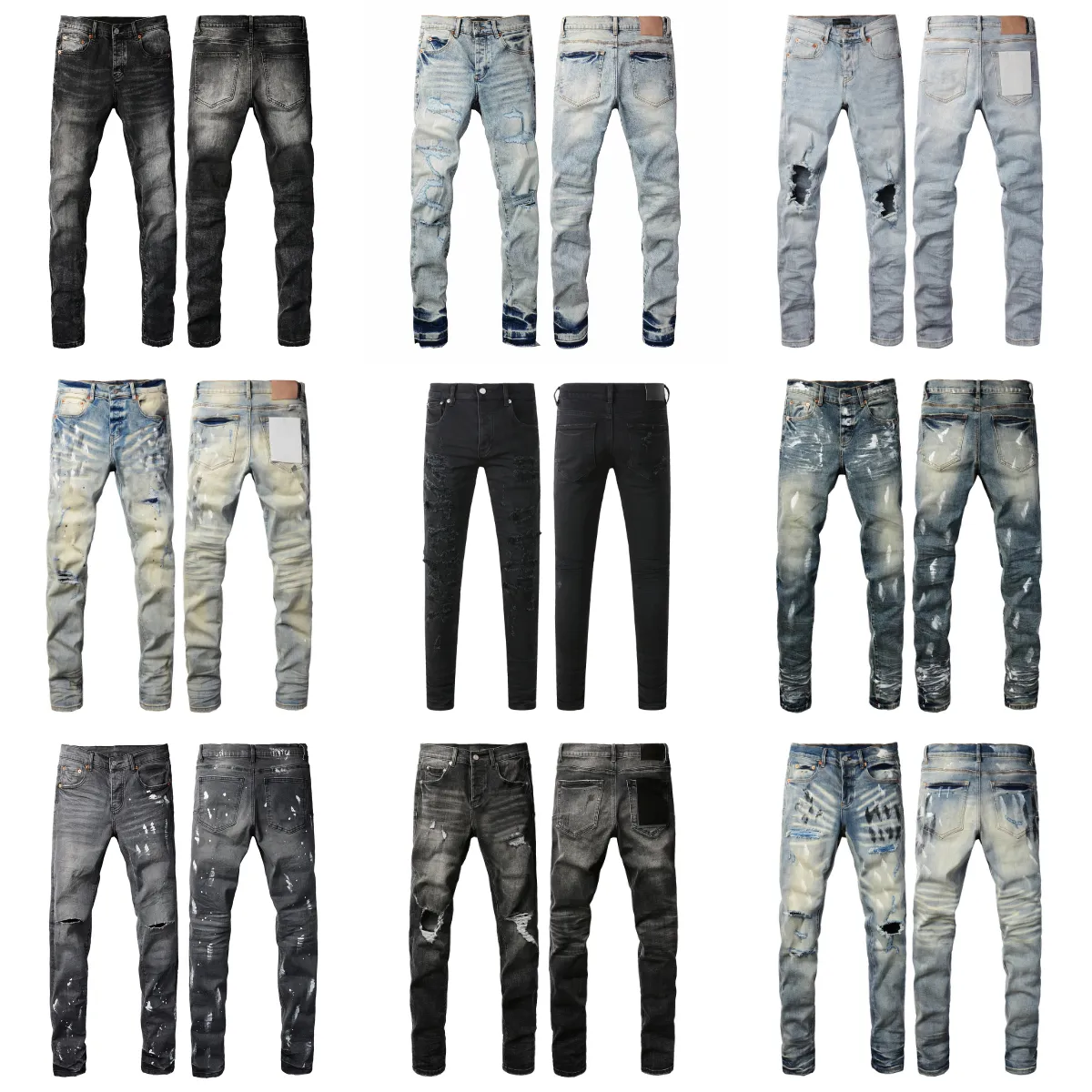 High End Designer Mens Mens Designer Jeans With Embroidered