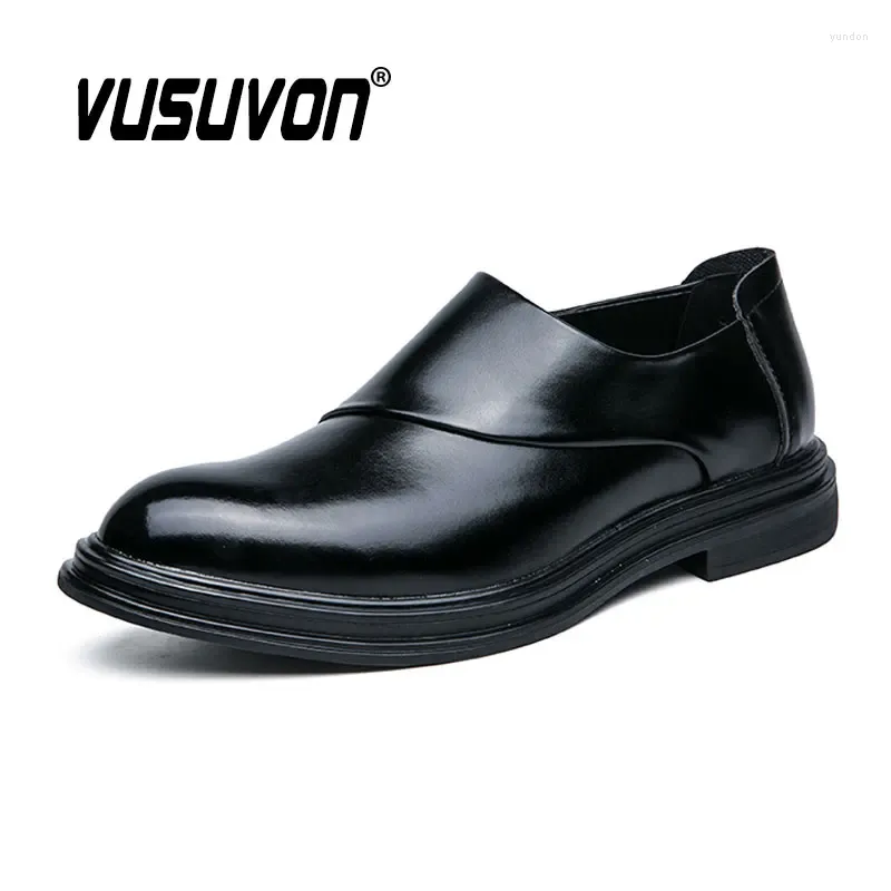 Casual Shoes Men Fashion Loafers Breathable Leather 38-46 Size Boys Black Soft Outdoor Autumn Winter Business Mules Dress Flats