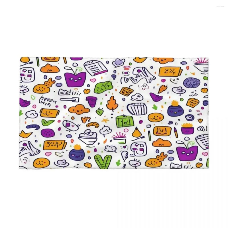 Towel Colorful Notes Vibrant And Expressive Music-inspired 40x70cm Face Wash Cloth Brightly Printed Suitable For Bathroom Holiday Gift