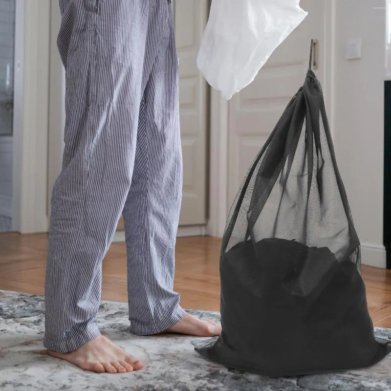 Мешки для стирки, сумка на шнурке, сумка для хранения, прочный держатель для грязной одежды, полиэстер, дорожный