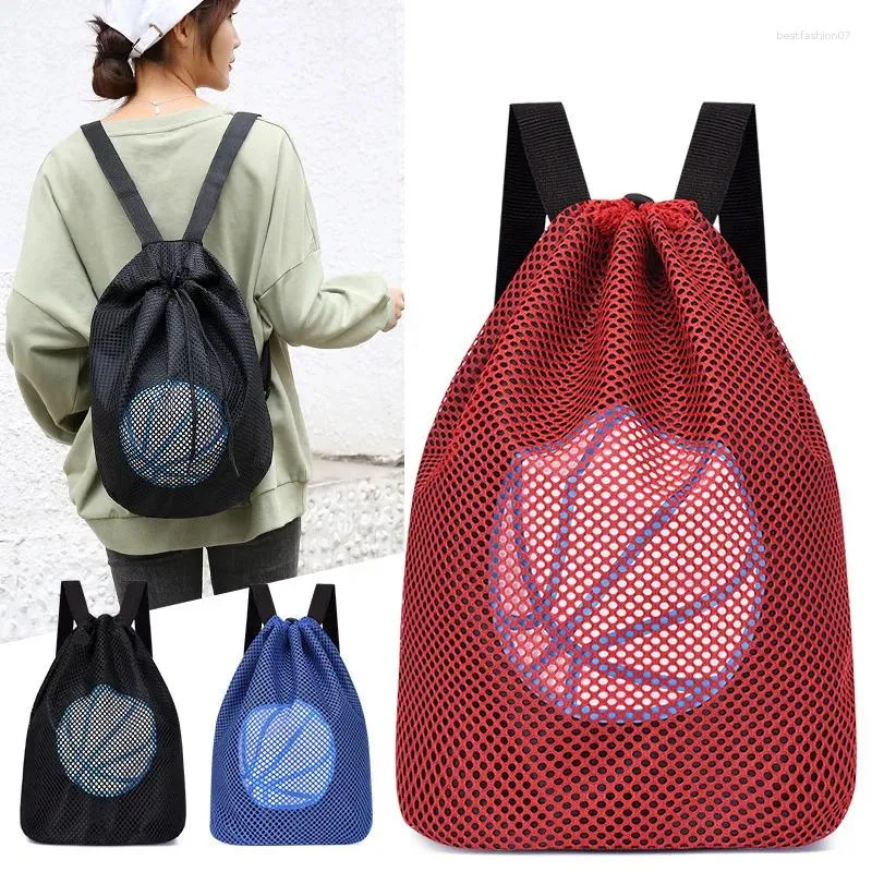 Sac à dos Sports de plein air cordon pour femmes hommes Fitness volley-ball basket-ball sac de rangement formation