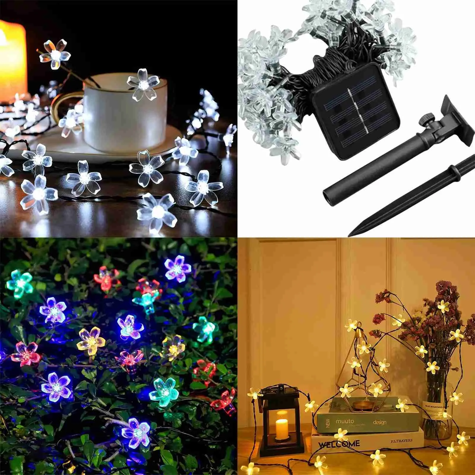 Cordas de led lâmpada solar string led decorativo ao ar livre à prova dwaterproof água 2024 festival decoração luces luzes natal outdoo yq240401