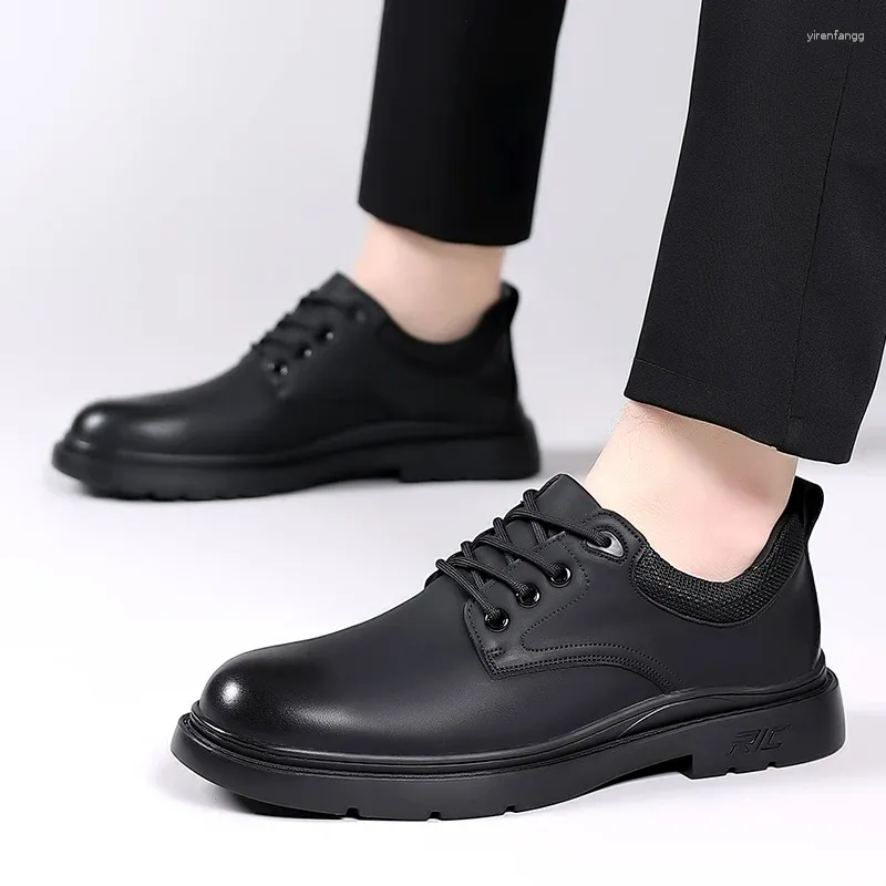 Повседневная обувь, мужские кожаные оксфорды высокого качества, классические кроссовки, удобная обувь, платье, уличная обувь