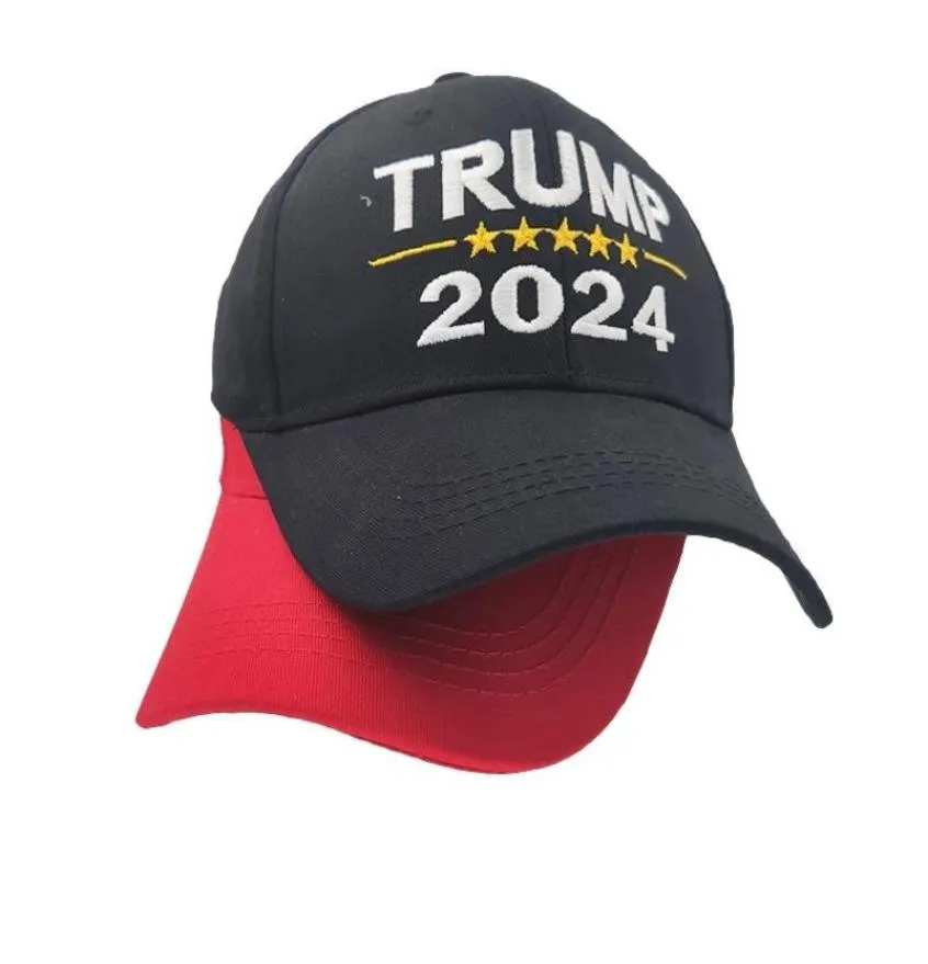 2024 Trump Hat Prezydenckie listy wyborcze Wydrukowane czapki baseballowe dla mężczyzn kobiety sportowe regulowane Trump USA Hip Peak Cap Head 2674814