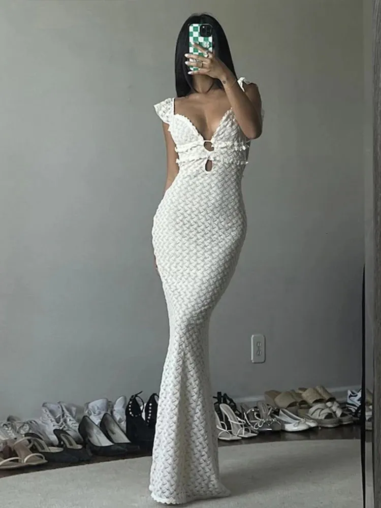 Womens Summer White V Neck Sleeveless Knitted Dress... From Zara03, $19.59  In Bulk | DHgate.Com