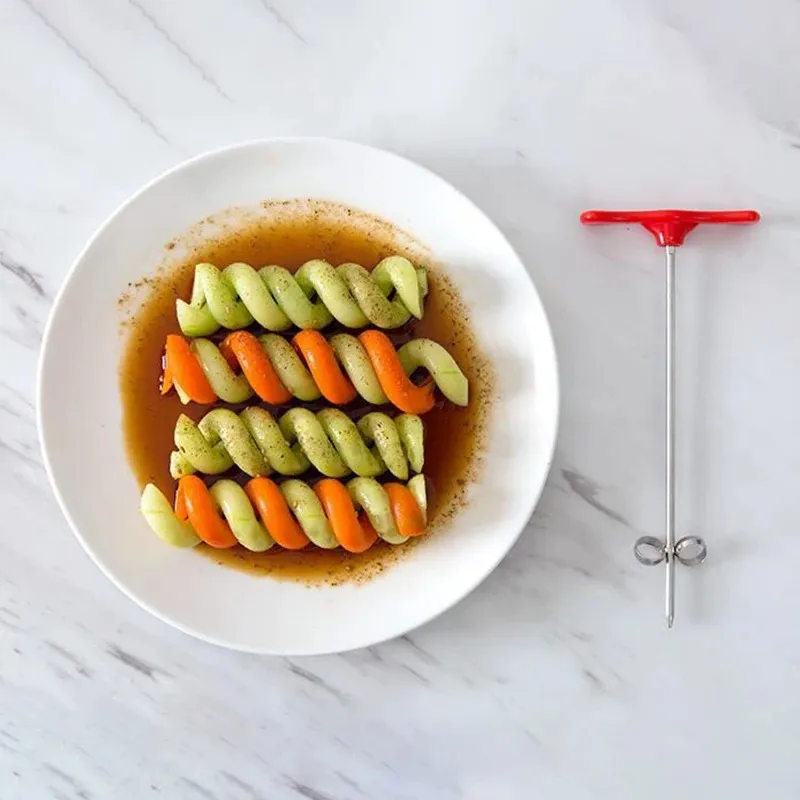 2024 Vegetables Spiral Knife Potato Carrot Cucumber Chopper Easy Spiral Screw Slicer Cutter Spiralizer kitchen Accessories Gadgets