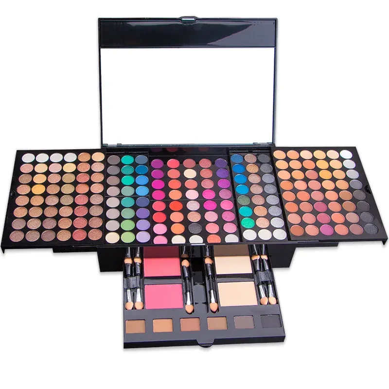 Shadow 194 Color Eyeshadow Palette Set Makeup Pallette 92Eyeshadow+2 Blush+2 Foundation Face Powder+6 مجموعات مكياج مسحوق الحاجب للنساء