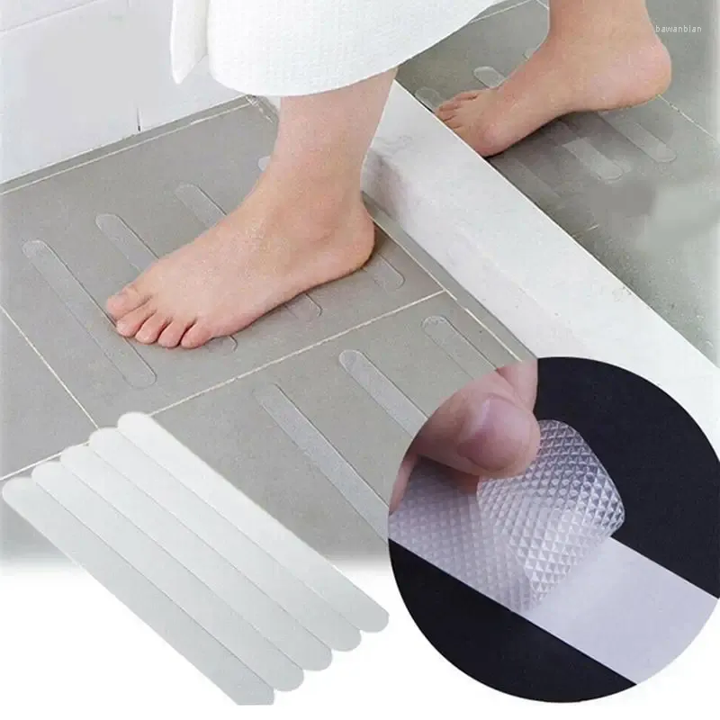 Tapetes de banho Duche Piso Apertos Adesivo Anti Slip Strips Adesivos Decalques para Banheira de Segurança Impermeável