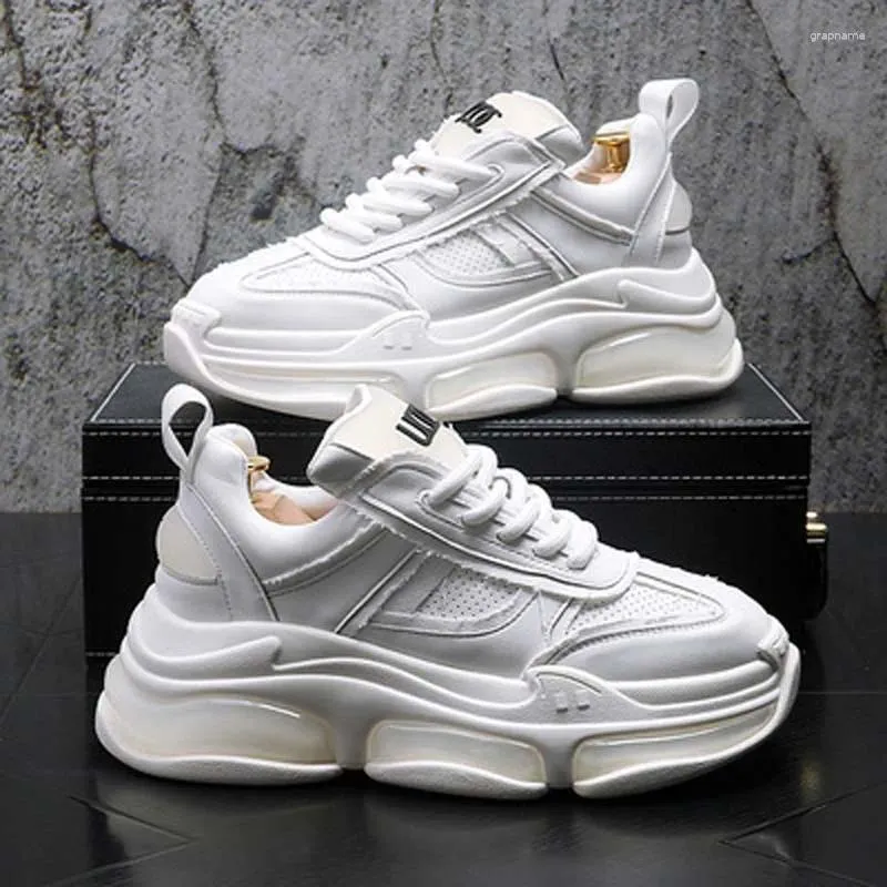 Casual Shoes Autumn Mens Top Sneakers Ventilate Coarse Cloth Refreshing Male Non-Slip Flat Thick Bottom Luxury Footwear