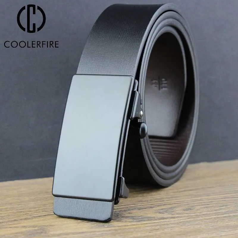 Belts Mens work belt business leather denim leather designer belt casual and fashionable jeans toothless automatic buckle ZD2204 Q240401