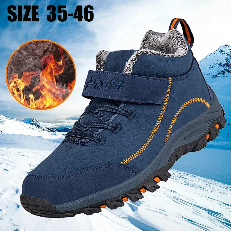 Schuhe 2022 Mountainstiefel für Männer wasserdicht warm nicht Klettern Klettern Sneakers Schnee Outdoor Wandersportschuhe kostenlose Schifffahrtsgröße 3546