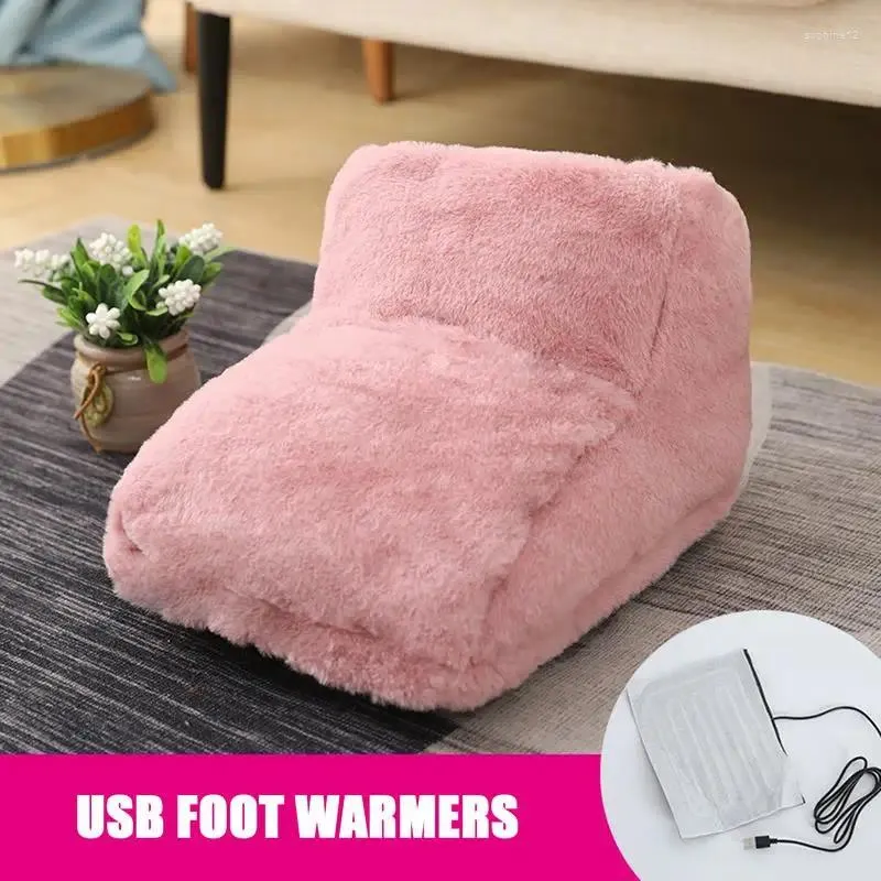 Carpets Electric Foot Warmer Pad USB Charging Non Slip Heated With Remote For Men Women Home Office Travel