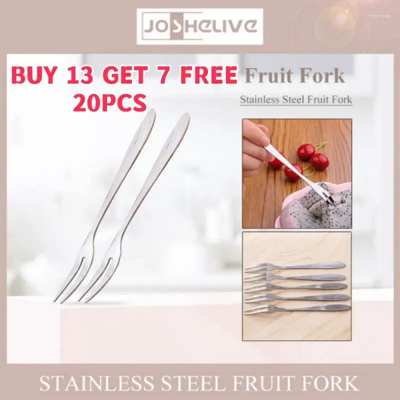 Forks 5/10/15 Pcs Stainless Steel Fruit Dessert Lovely Mini Fork Snack Cake Tableware Cafeteria Home Flatware Bar