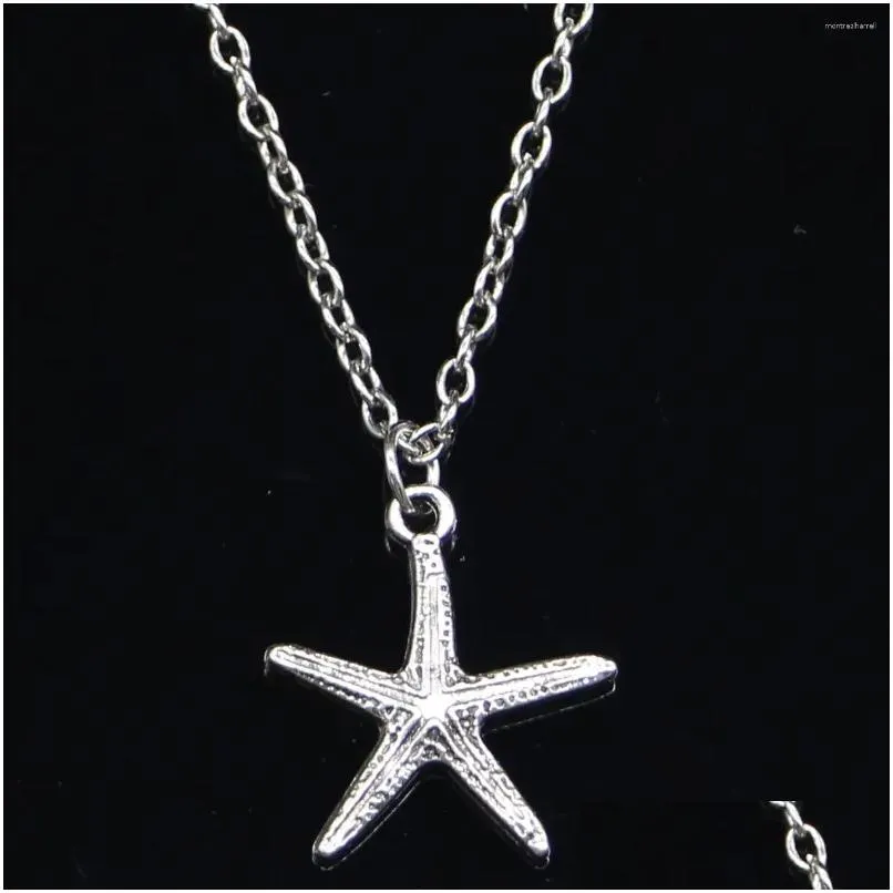 Chains 20Pcs Fashion Necklace 20X18Mm Starfish Pendants Short Long Women Men Colar Gift Jewelry Choker Drop Delivery Necklaces Dhabp