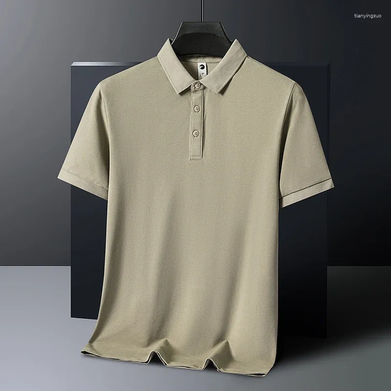 Męska Polos Top Grade Summer Smart Casual Polo Shirt 2024 Men Męs