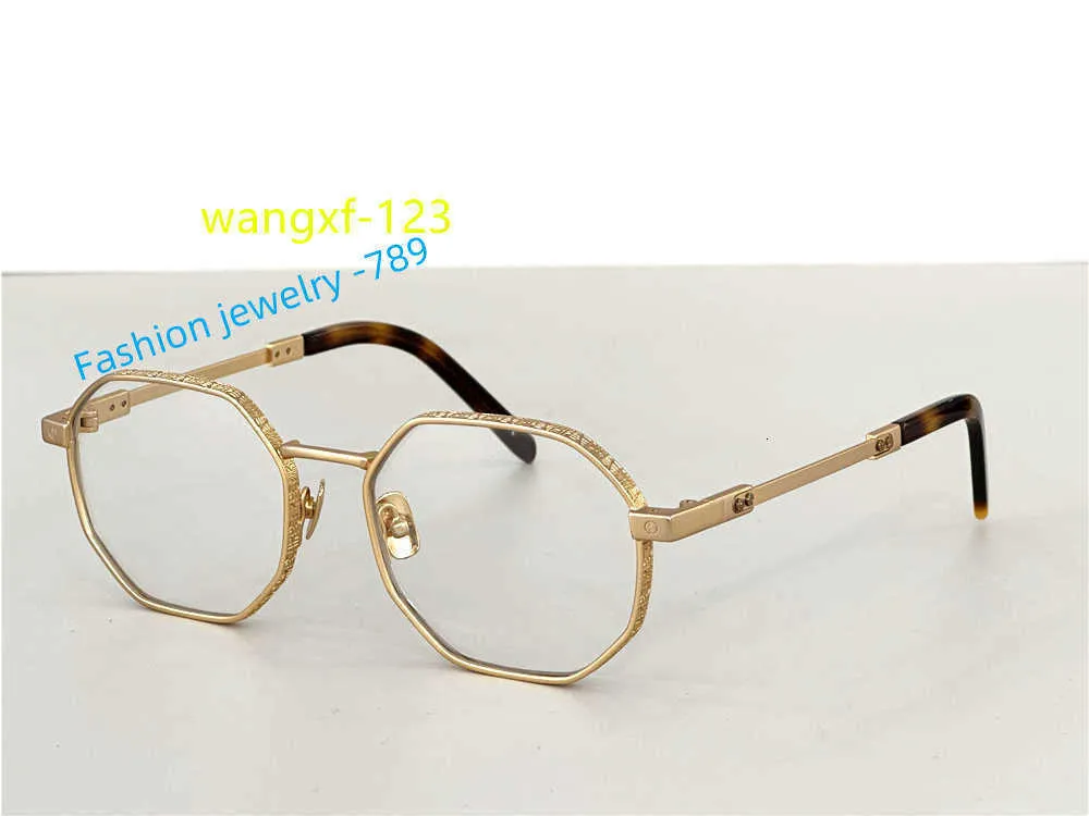 Montature di marca di lusso Occhiali da sole Occhiali da vista vintage Montatura vintage Hexagon Metal Eyewear Donna Uomo Occhiali