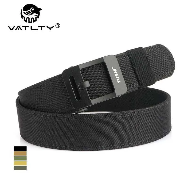 Belts Mens automatic tactical pistol strap metal buckle nylon IPSC military strap casual strap mens hunting accessories Q240401