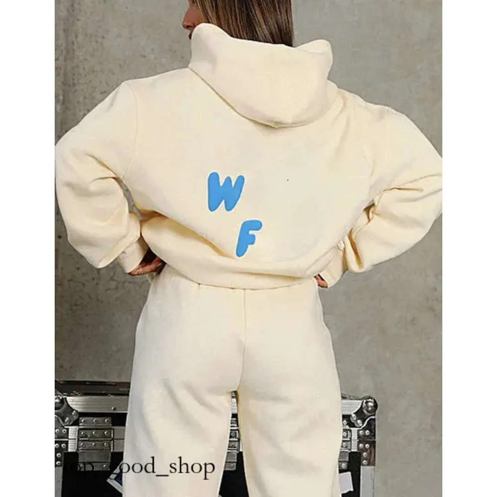 Survêtements pour femmes Femmes Sweat à capuche 2 pièces Ensemble Pull Outfit Sweatshirts Sportif Pull à manches longues Survêtements à capuche White Foxs Pantalon sportif 377