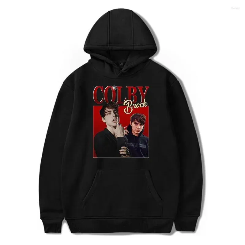 Mens Hoodies 스웨트 셔츠 Colby Brock Merch Xplr Hoodie 남자와 여자 Harajuku 스타일 힙합 스웨트 스프링 봄 가을 드롭 배달 앱 dhjhx