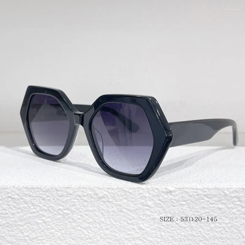 Occhiali da sole oversize irregolari esagonali da donna firmati occhiali da vista per donna Gafas Oculos qualità