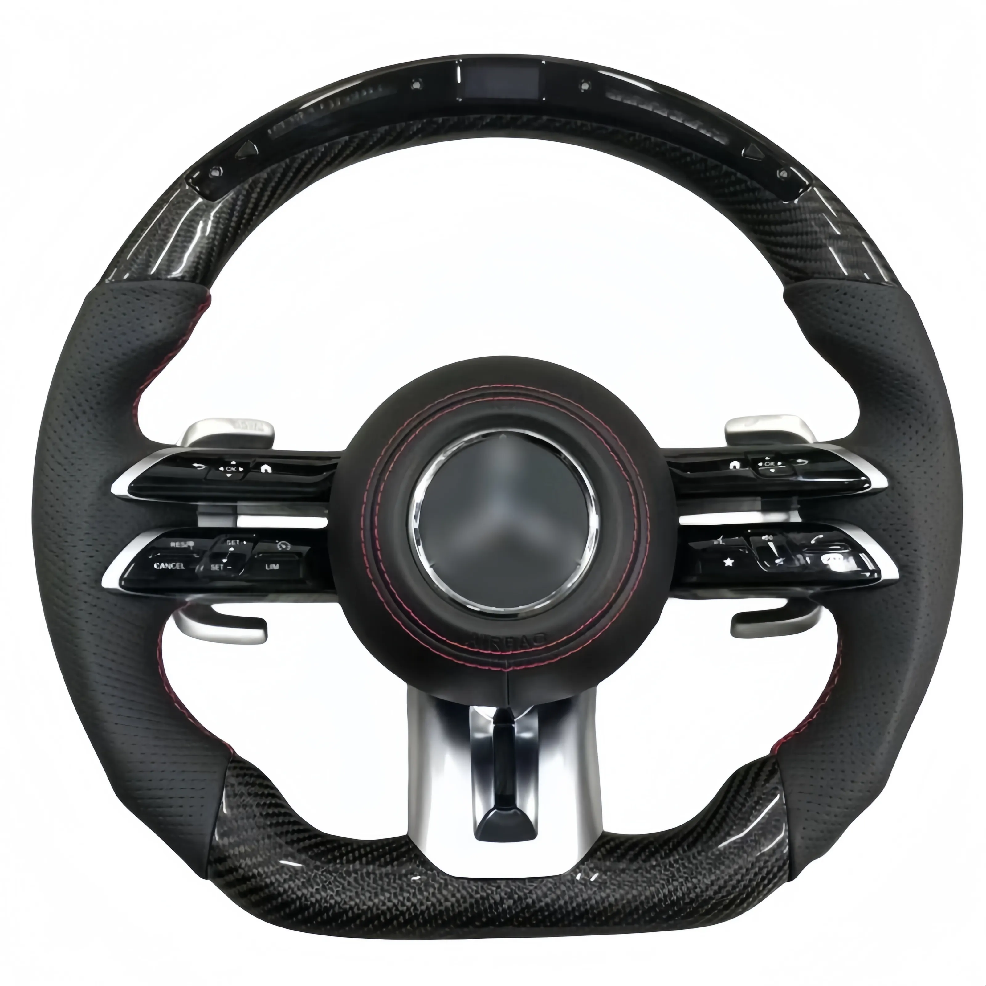 Suitable for Mercedes-Benz carbon fiber LED dragonfly steering wheel assembly S-class E-class C-class A-class E260 E300 W215