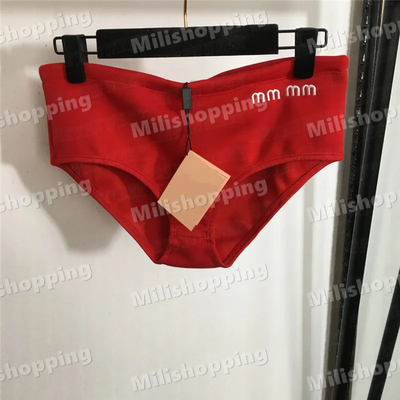 Cintura bordada carta calcinha feminina designer triângulo briefs interior cordão design pantie underwears