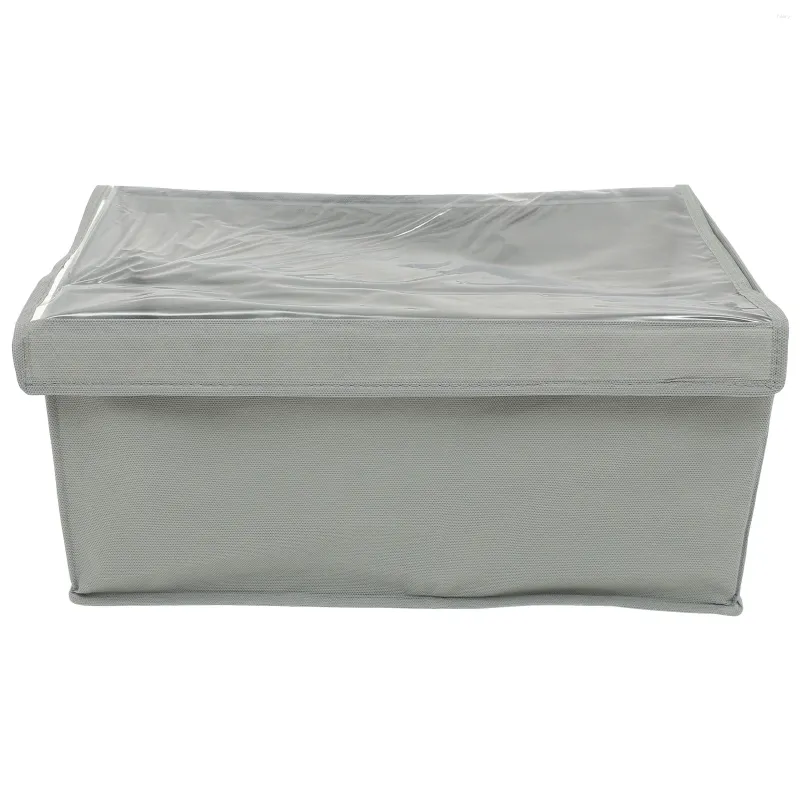 Worki do przechowywania szafy pudełka tkaniny Tkaniny pokrywki Organizator Ubrania Pojemnik PVC Zamożny ubrania szafa