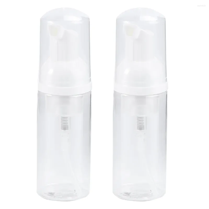 Garrafas de armazenamento 2 Pcs Spray Bottle Travel Clear Airless Creme Bomba Reutilizável Vazia