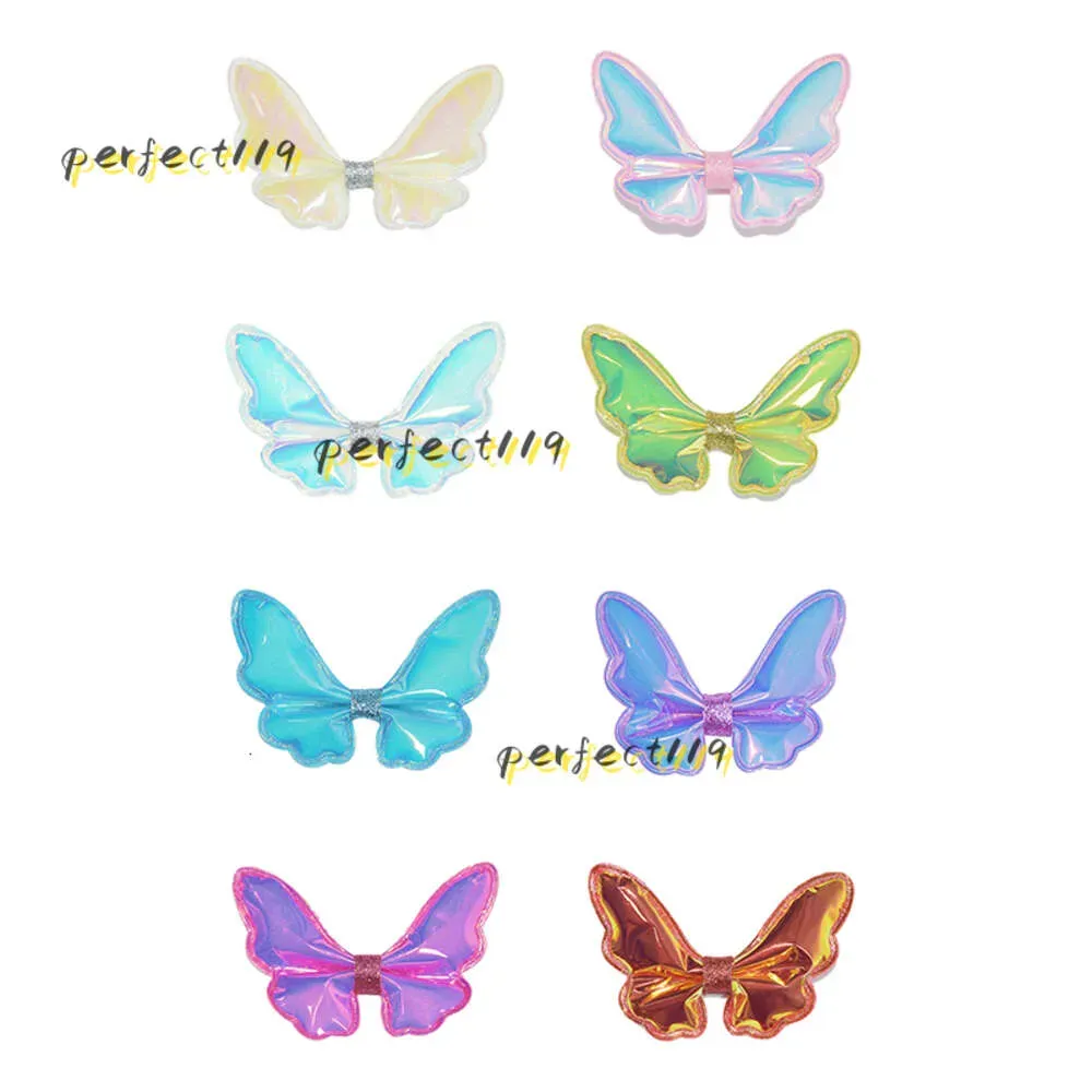 Barrettes Hair Clips Fashion Barrettes Butterfly Hair Clips Laser Baby Bow Hairpin Girl Hair Jewelry Party Decoration 2024 Actress Head Fest