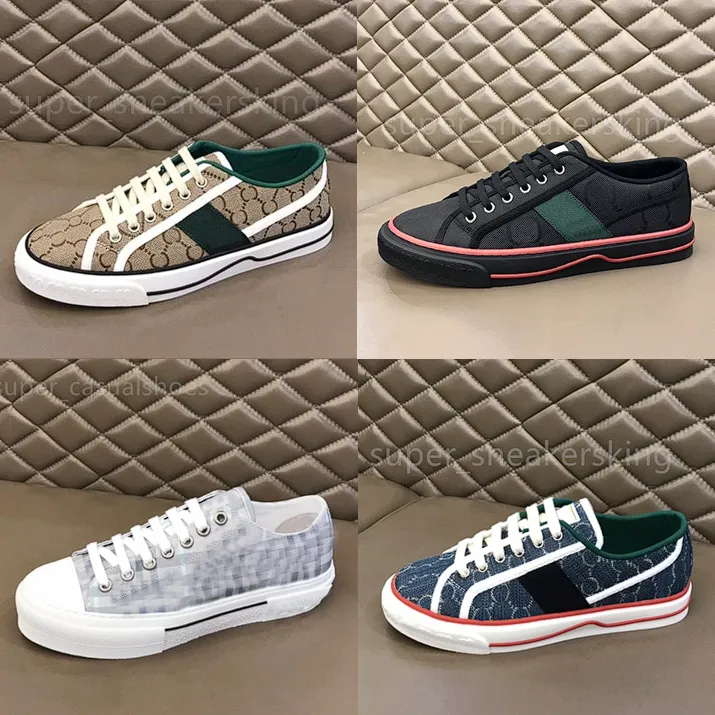 Ontwerpers Canvas Schoenen Tennis 1977 Sneakers Heren Dames Trainers beige blauw gewassen jacquard denim geborduurde vintage sneaker Met doos maat 35-46