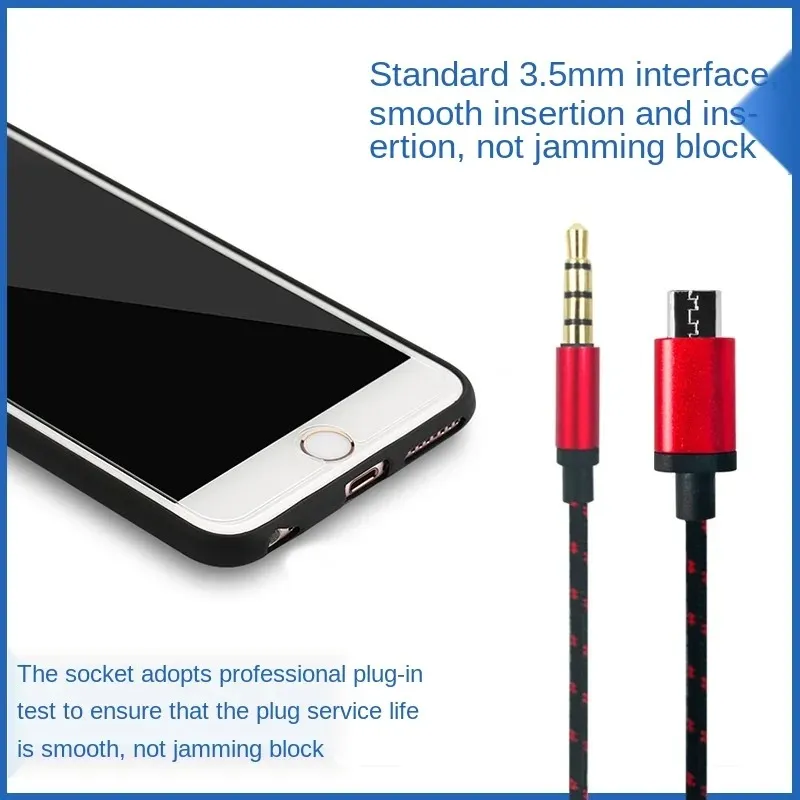 NEW 2024 3m, 1.5m, 1m Five-core Live Sound Card K Song Kefeng V8 Long Red and Other General Recording Braided Audio Cables